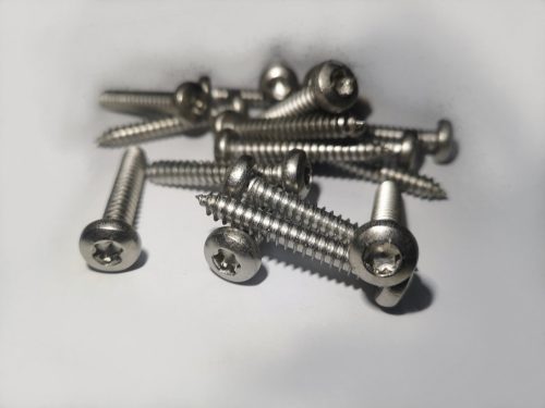 Hexalobular (6 Lobe) socket pan head tapping screws 38 mm