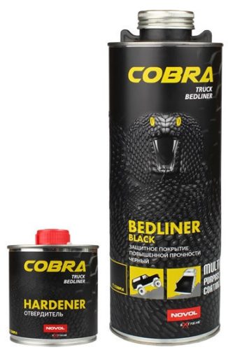 COBRA eXtreme Bedliner, vysoce odolný, ochranný nástřik (černý)