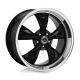 Alumínium felni 17x7 ET0 5x114.3 AR105 Torq Thrust M Gloss Black W/ Machined LIP American Racing