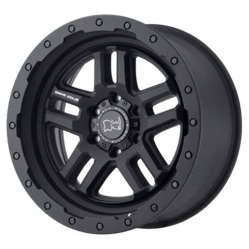 Black Rhino, alu disky 17x8 ET52 6x130, matné, černé, Matte Black Barstow