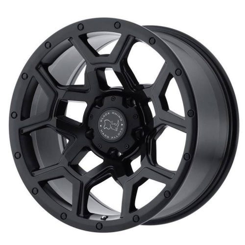 Black Rhino alu disky 17x8 ET35 5x120, matné, černé, Matte Black Overland