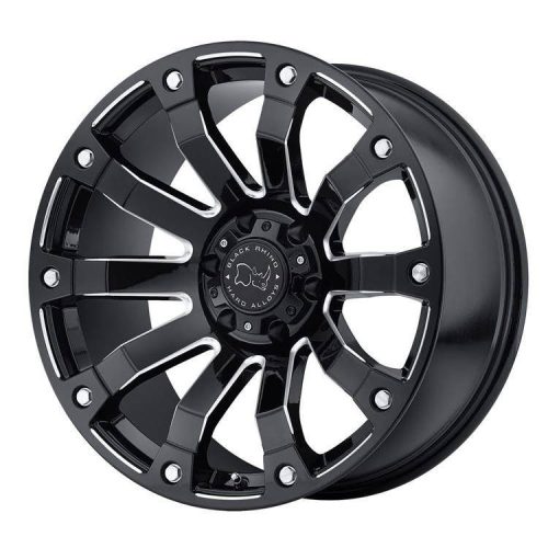 Alumínium felni 17x9 ET-12 5x127 Gloss Black Milled Selkirk Black Rhino