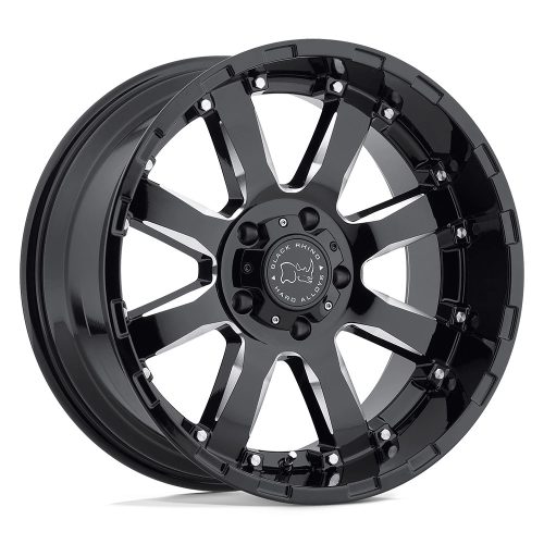 Alumínium felni 18x9 ET12 6x139,7 Gloss Black W/ Milled Spokes Sierra Black Rhino