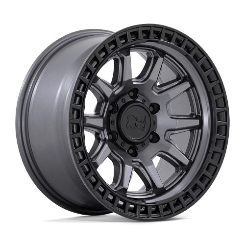 Alumínium felni 17x8.5 ET34 5x120 Matte Gunmetal W/ Matte Black LIP Calico Black Rhino