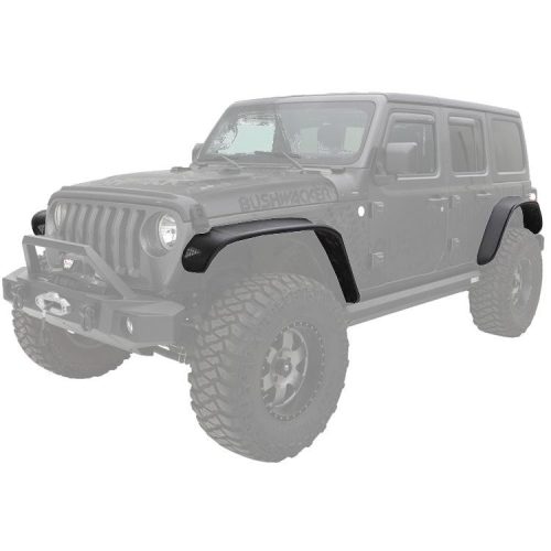 Bushwacker Flat Style sada lemů na blatníky pro Jeep Wrangler JL 18->