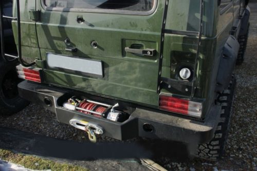 F4x4 zadní pevnostní nárazník s držákem navijáku pro - Mercedes G 1979->