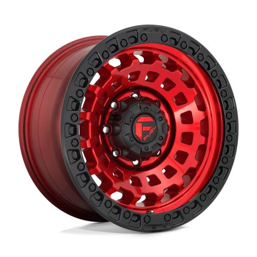 Alumínium felni 17x9 ET-12 6x139,7 D632 Zephyr Candy RED Black Bead Ring Fuel