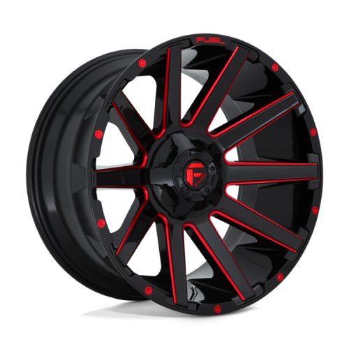 Alloy Wheel 20x9 ET2 6x135/6x139.7 D643 Contra Gloss Black RED Tinted Clear Fuel