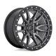 Alumínium felni 18x9 ET20 6x114.3 D680 Rebel Matte GUN Metal Black Bead Ring Fuel