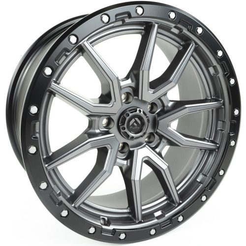 Alumínium felni 20x9 ET20 5x127 D680 Rebel 5 Anthracite Gun Metal/Black Ring Fuel