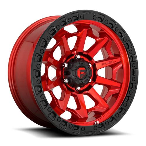 Alumínium felni 18x9 ET-12 5x127 D695 Covert Candy RED Black Bead Ring Fuel