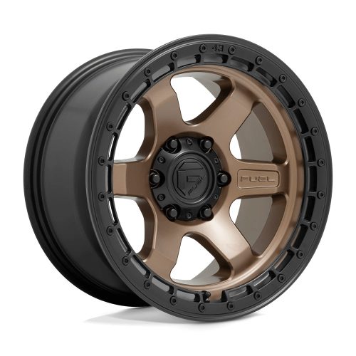 Alumínium felni 17x9 ET1 6x139,7 D751 Block Matte Bronze W/ Black Ring Fuel