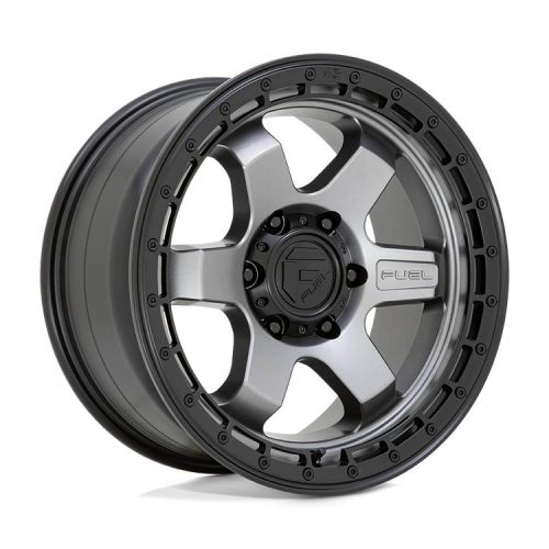 Alumínium felni 18x9 ET-12 5x127 D752 Block Matte Gunmetal W/ Black Ring Fuel