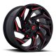 Alumínium felni 20x9 ET1 5x114.3/5x127 D755 Reaction Gloss Black Milled W/ RED Tint Fuel