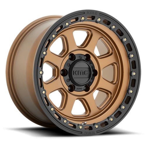 Alumínium felni 20x9 ET18 5x127 KM548 Chase Matte Bronze W/ Black LIP KMC