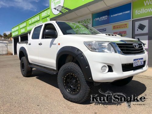 Rozšiřovací plastové lemy blatníků Kut Snake pro Toyota Hilux KUN Vigo2, 2012-2015, 50mm