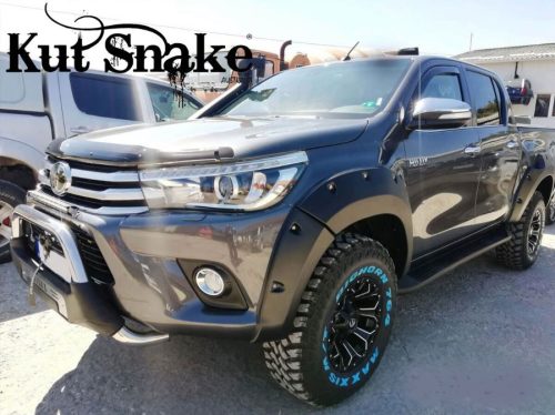 Plastové lemy blatníků Kut Snake pro Toyota Hilux Rocco 2019+ 75 mm