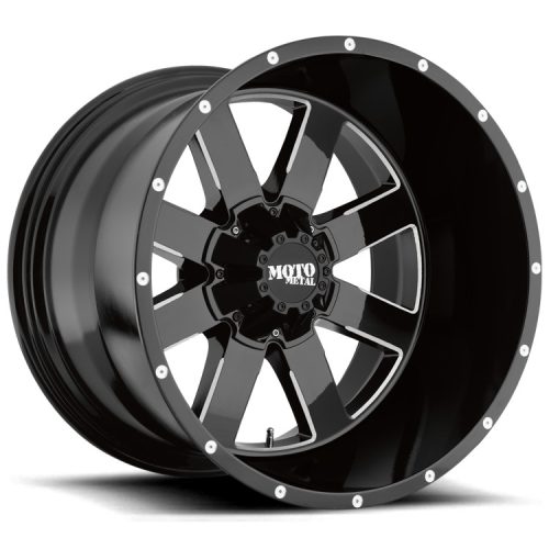 Alloy Wheel 17x10 ET-24 5x127/5x139.7 MO962 Gloss Black Milled Moto Metal