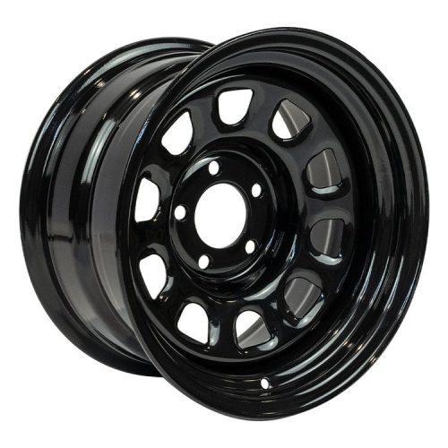 Acél felni 15x8 ET-19 5x114.3 Sputnik Gloss Black OFD