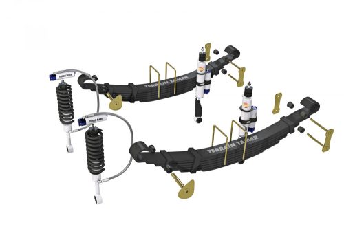 Terrain Tamer felfüggesztés készlet PRO lengéscsillapítókkal emelés +40mm +50kg terhelésig elöl +100kg terhelésig hátul Toyota Hilux GGN25 KUN25|26 2004-> szintszabályzás nélküli modellek