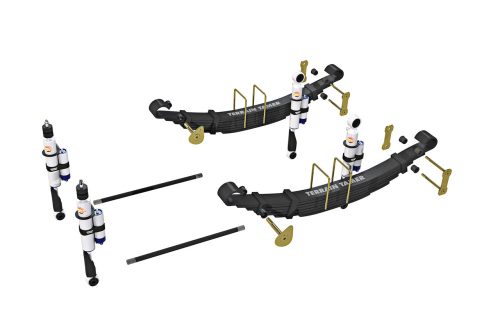 Terrain Tamer felfüggesztés készlet PRO lengéscsillapítókkal emelés +40mm erősített +300kg Nissan Navara D22 1997-> szintszabályzás nélküli modellek