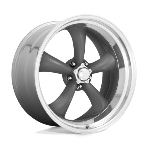 Alumínium felni 15x8 ET-18 5x114.3 VN215 Classic Torq Thrust II MAG Gray W/ Machined LIP American Racing