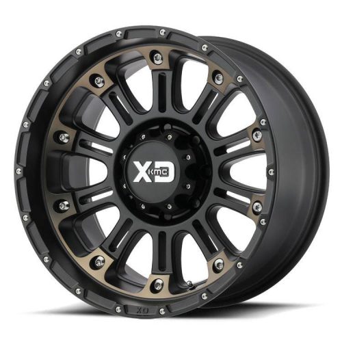 Alumínium felni 20x9 ET-12 6x139,7 XD829 Hoss II Satin Black/Machined Dark Tint XD Series