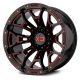 Alumínium felni 20x10 ET-18 6x139,7 XD841 Boneyard Gloss Black Milled With Red Tint XD Series