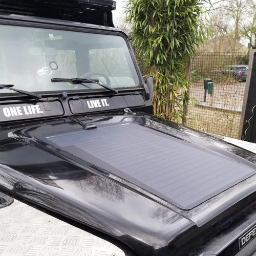 Land Rover Defender 110/90 (1984-2006) Lensun 75W Kapotní/Flexibilní Solární Panel